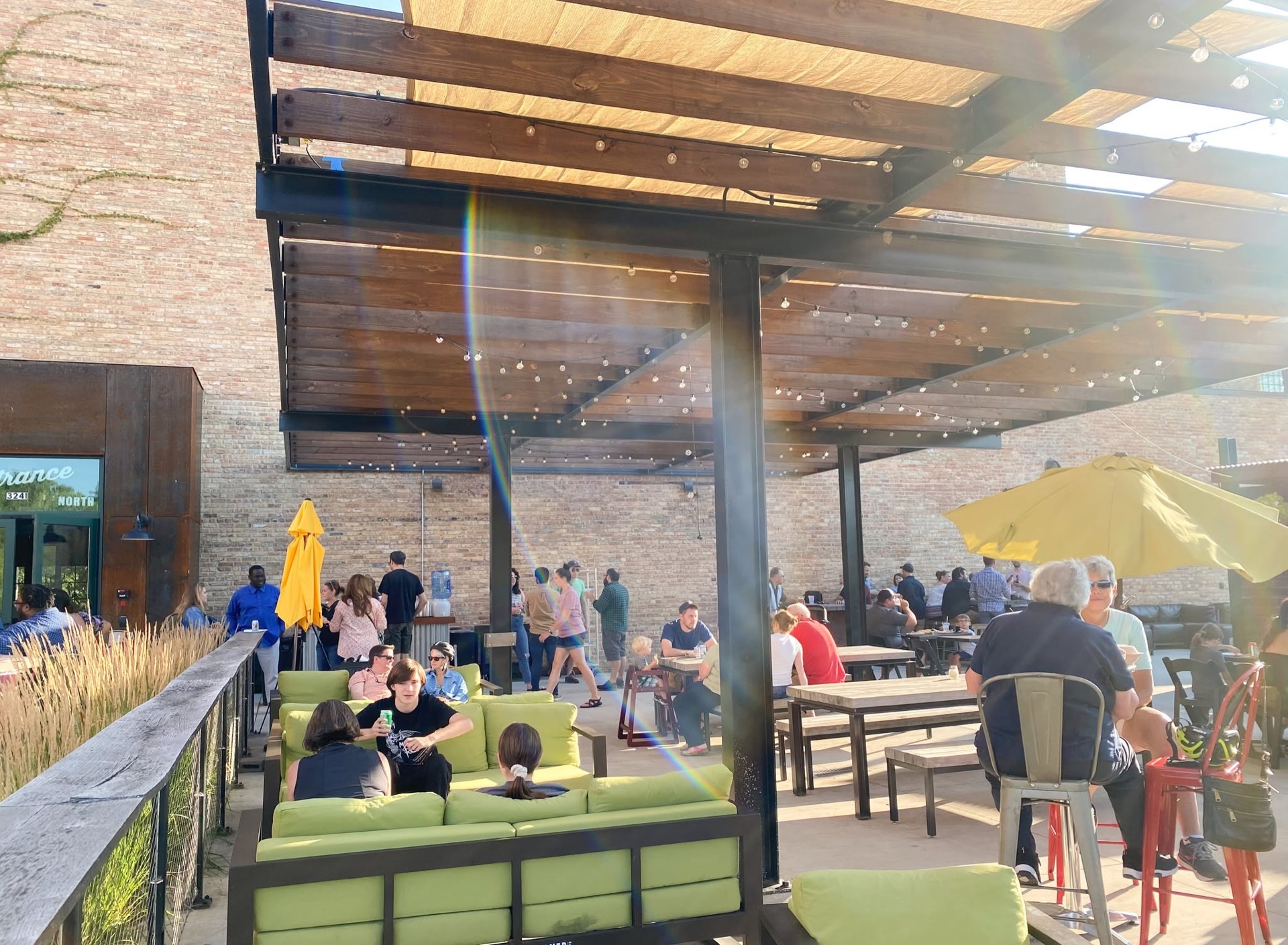 Aerial view of the Garver Lounge interior